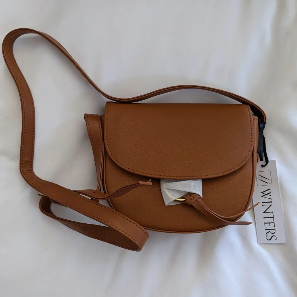 NWT JJ Winters Ivy Leather Crossbody Bag